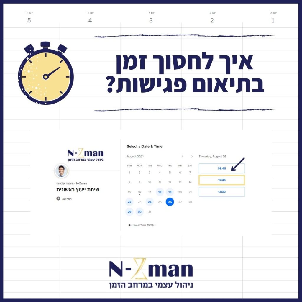 Read more about the article תיאום פגישות – אפליקציות וכלים